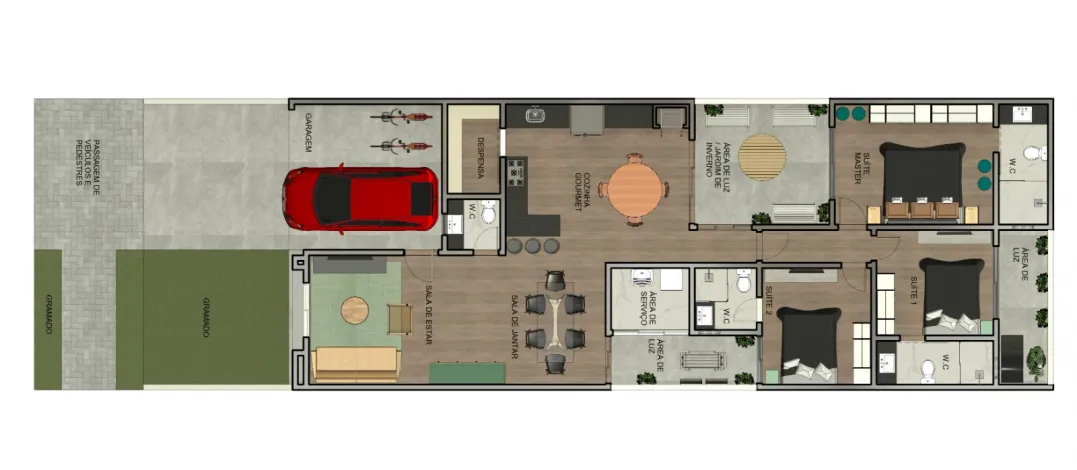 imagem 3 - Venda de Casa no Condomínio Terras da Estancia no bairro Monte Alegre, Paulínia - SP imagem 3 - Venda de Casa no Condomínio Terras da Estancia no bairro Monte Alegre, Paulínia - SP