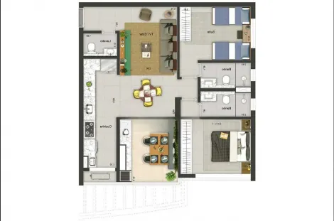 imagem 1 - Apartamento - Apartamento imagem 1 - Apartamento - Apartamento